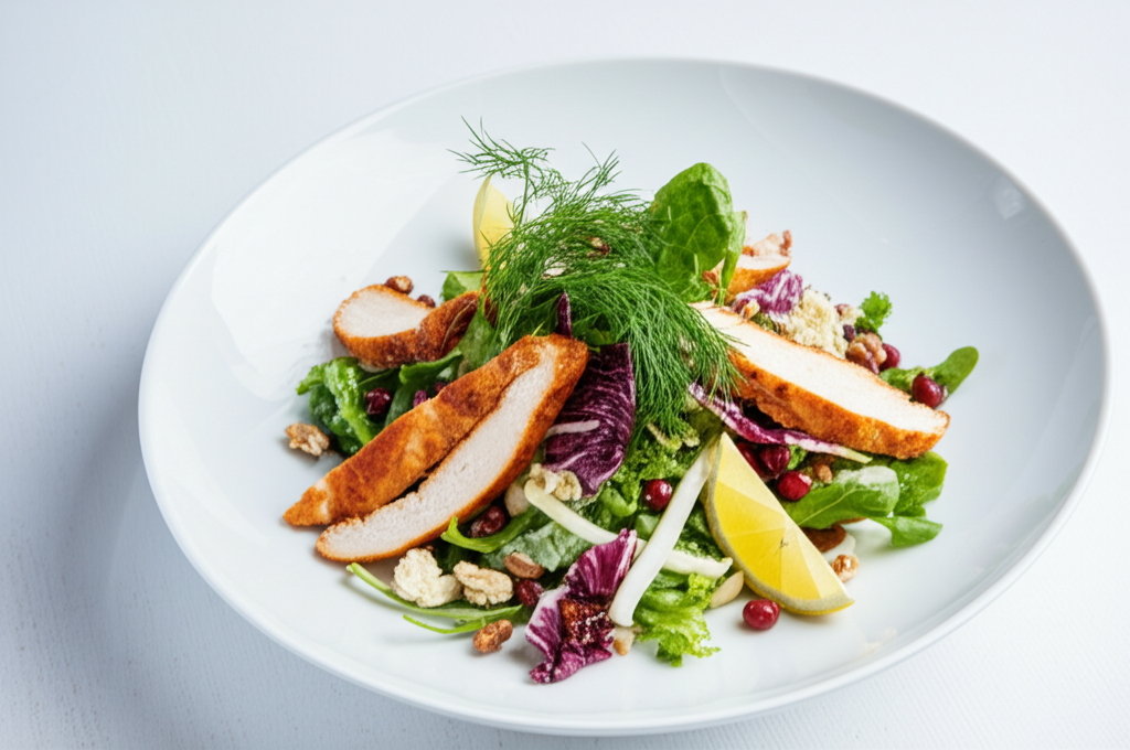 Izgara Tavuklu Narlı Sezar Salata