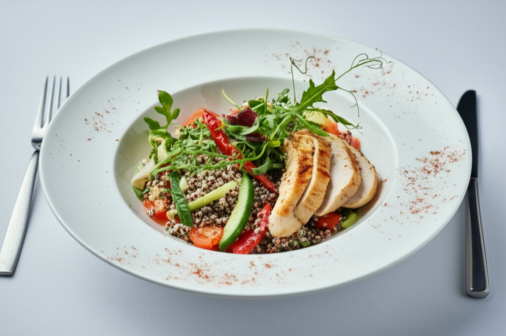 Sałatka z Grillowanym Kurczakiem i Quinoa