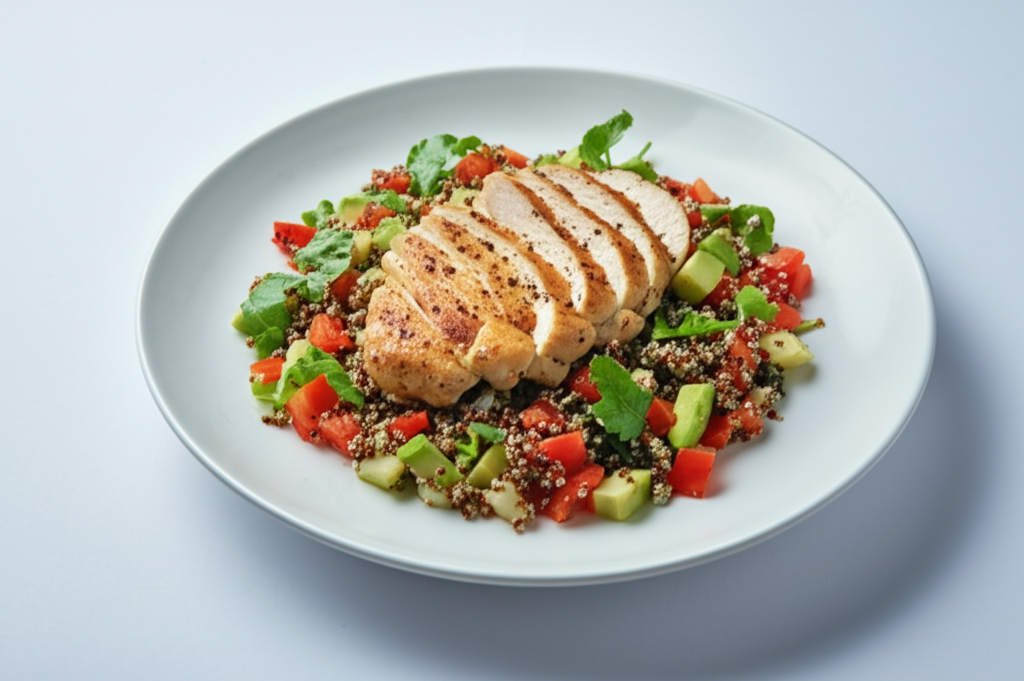 Sałatka Kurczakowa z Quinoa i Awokado