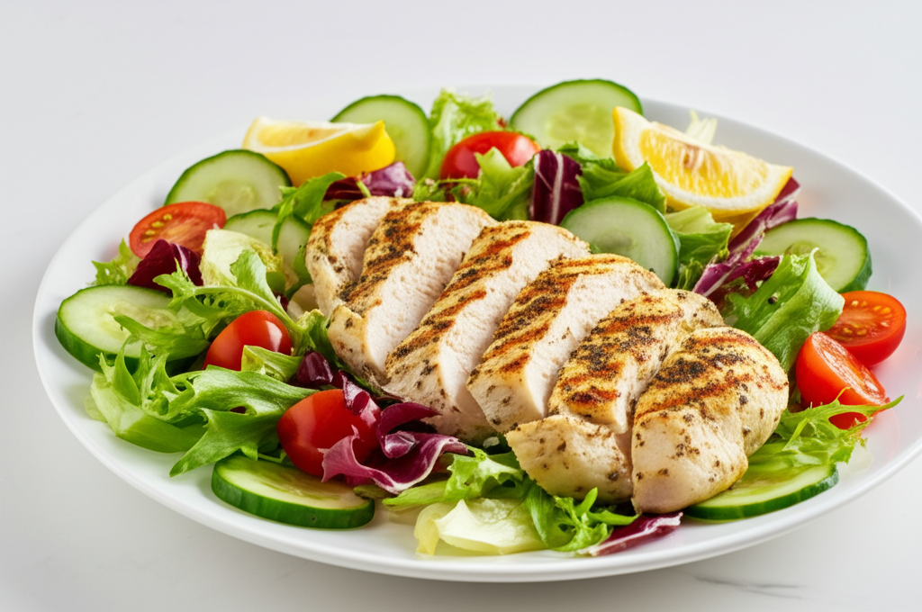Grilled Lemon Herb Chicken Salad