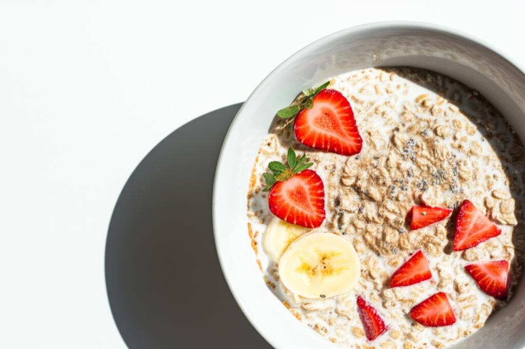 Energigivande Havregrynsfrukost med Bär och Nötter