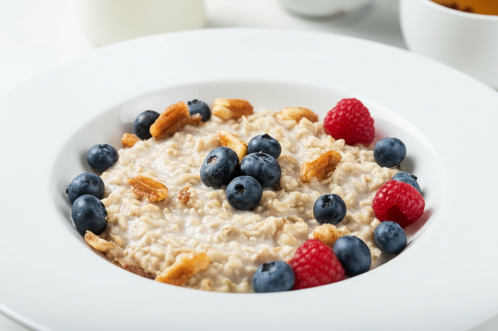 Υγιεινή Πρωινή Βρώμη με Μέλι, Φρούτα και Ξηρούς Καρπούς