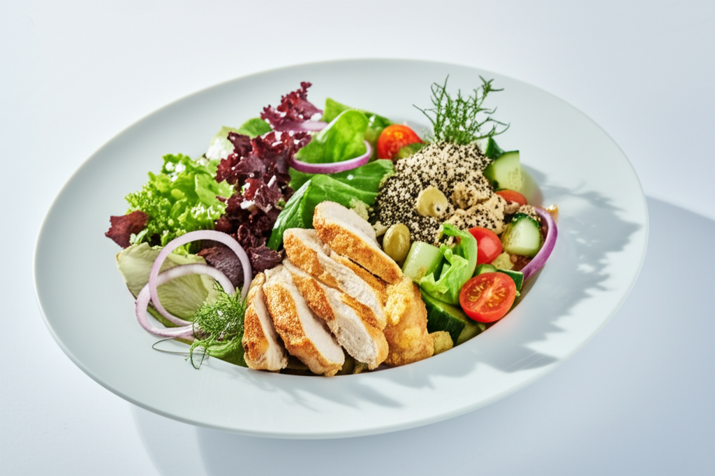 Σαλάτα με Ψητό Κοτόπουλο και Κινόα