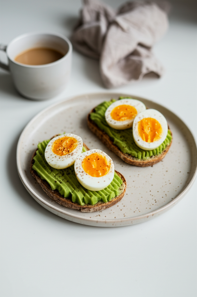 Avokado- och Äggmosa på Fullkornsbröd