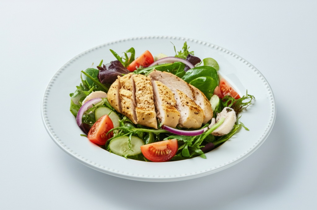 Lätt Grillad Kycklingsallad