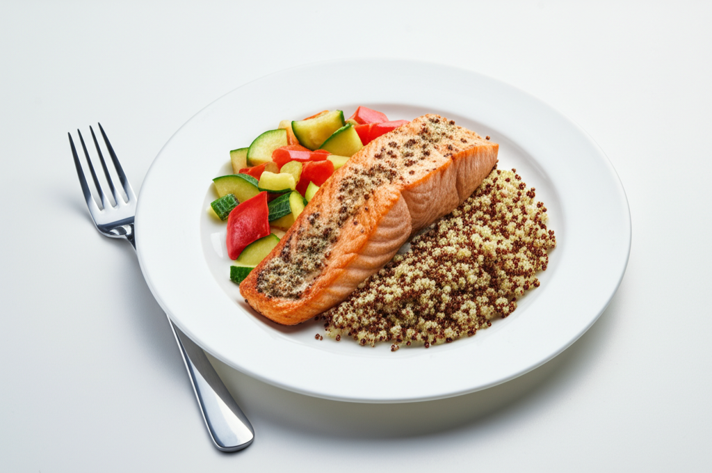 Lax med Quinoa och Grönsaker