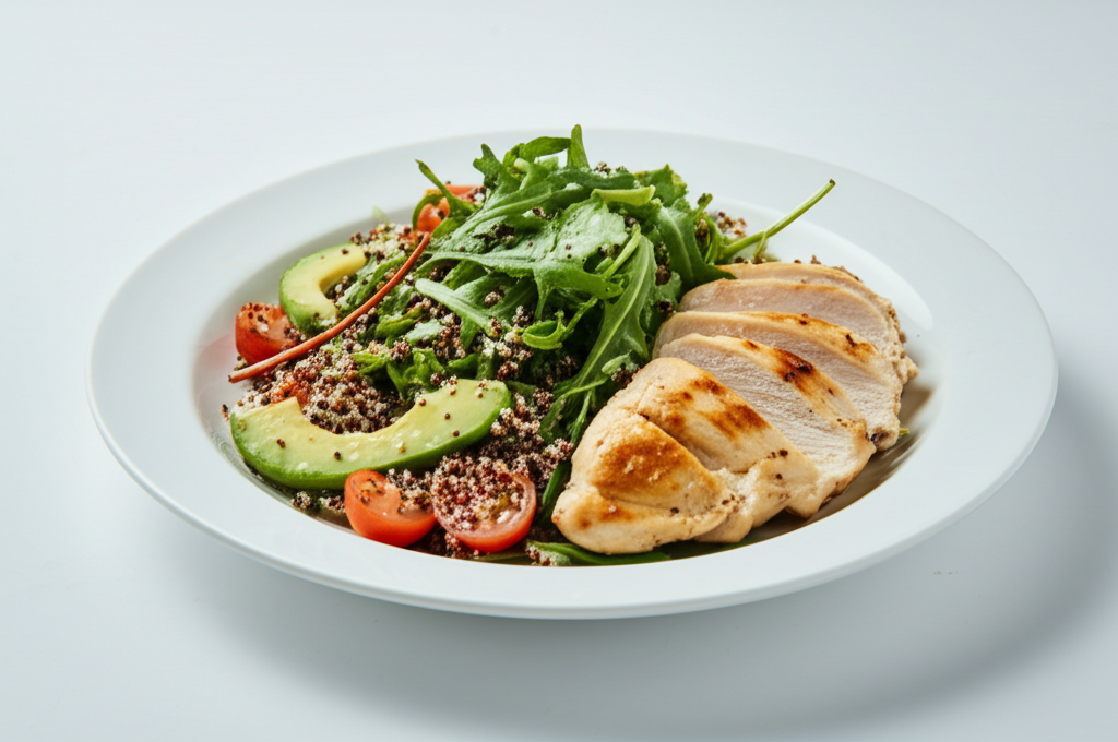 Gegrillter Hähnchensalat mit Quinoa