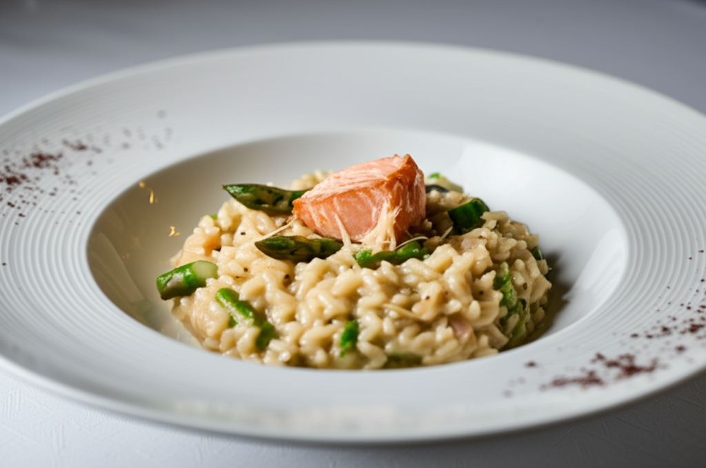 Risotto al Salmone e Asparagi
