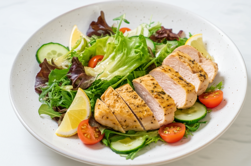 Lemon Garlic Chicken Salad