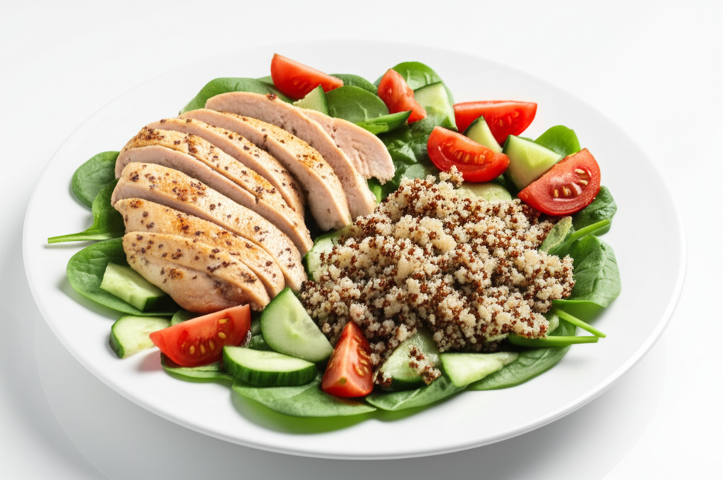 Kyckling- och Quinoasallad för Viktminskning