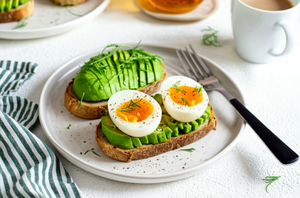 Avocado-Ei Frühstückstoast