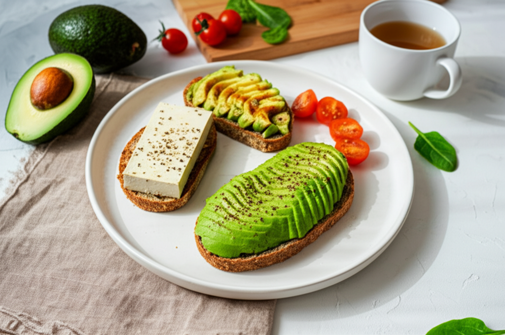 Desayuno Vital: Tostadas de Aguacate y Tofu a la Plancha