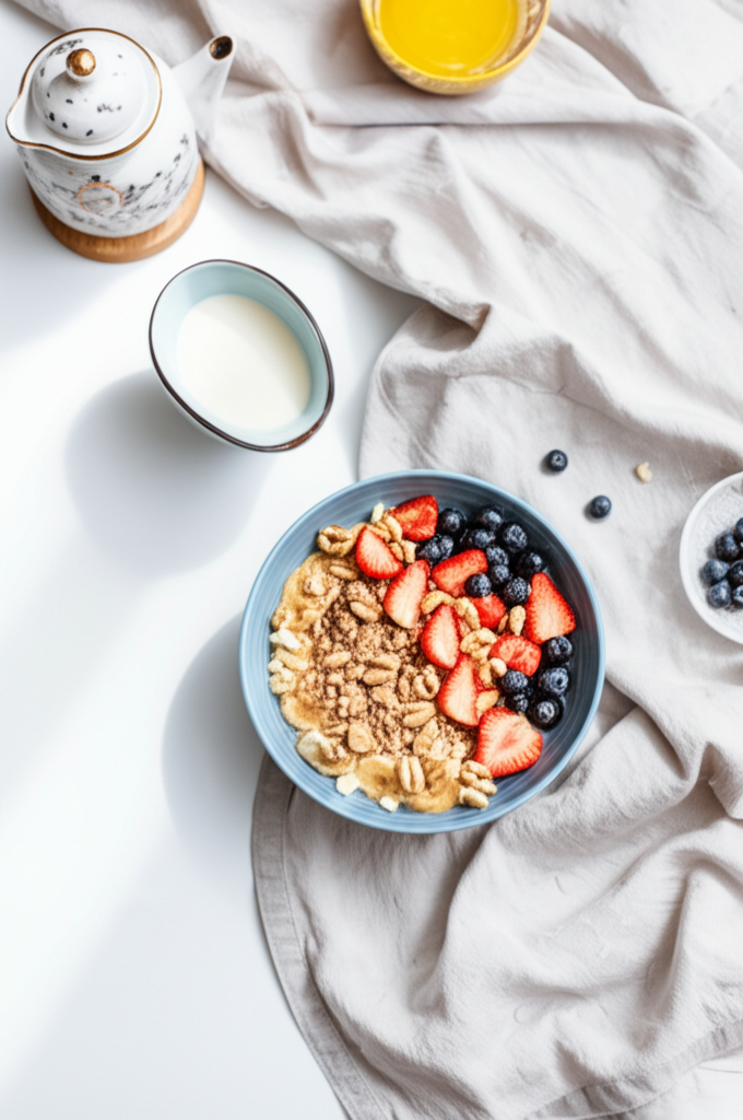 Enerjik Proteinli Yulaf Kasesi