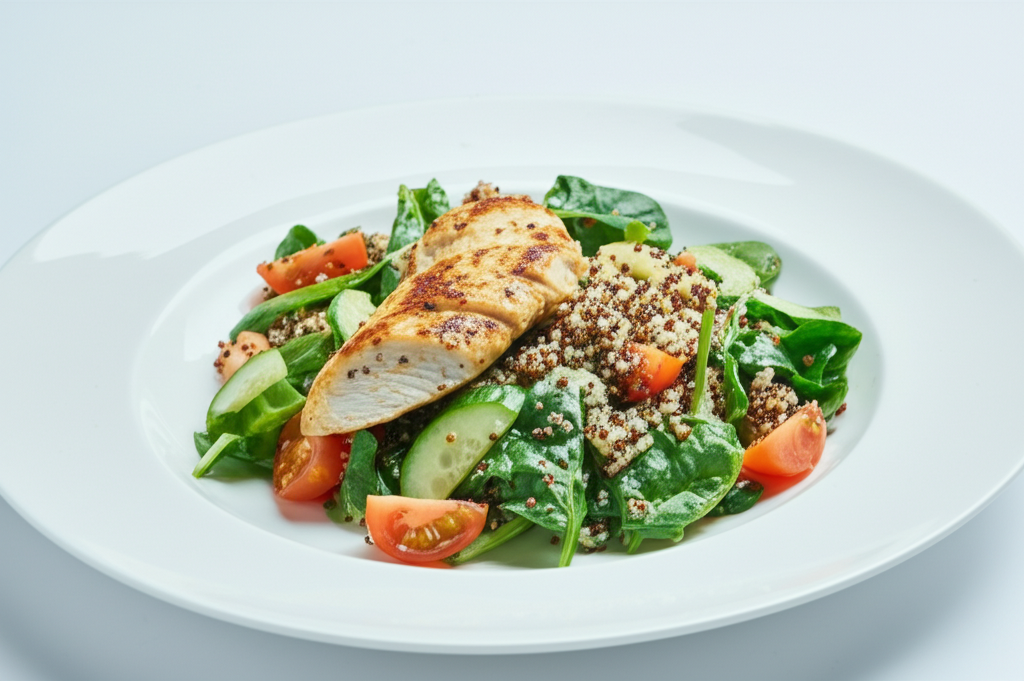 Mediterraner Hähnchen-Quinoa-Salat