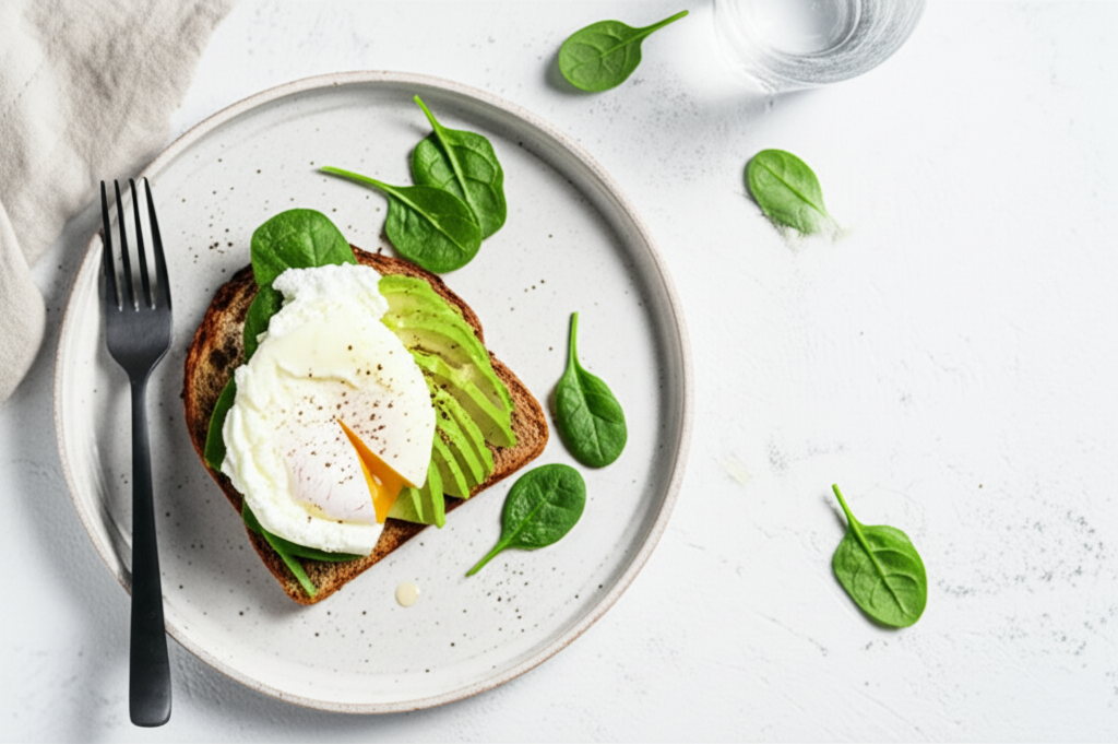 Toast à l'avocat et œuf poché