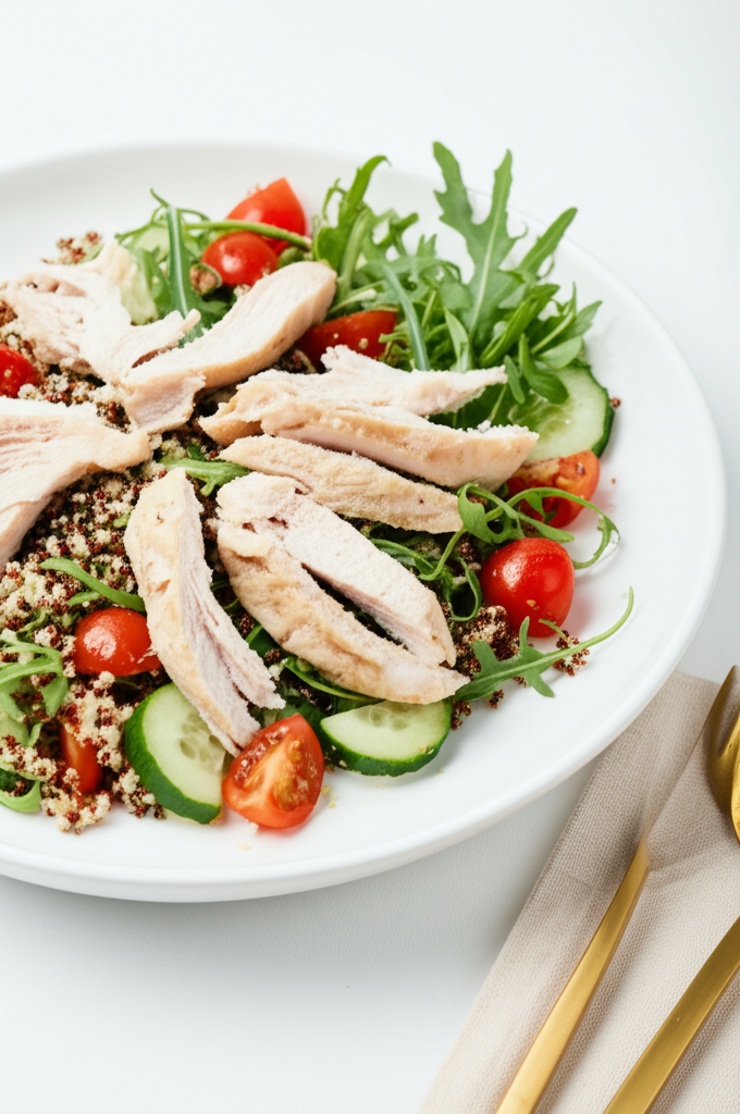 Ensalada clásica de pollo y quinoa