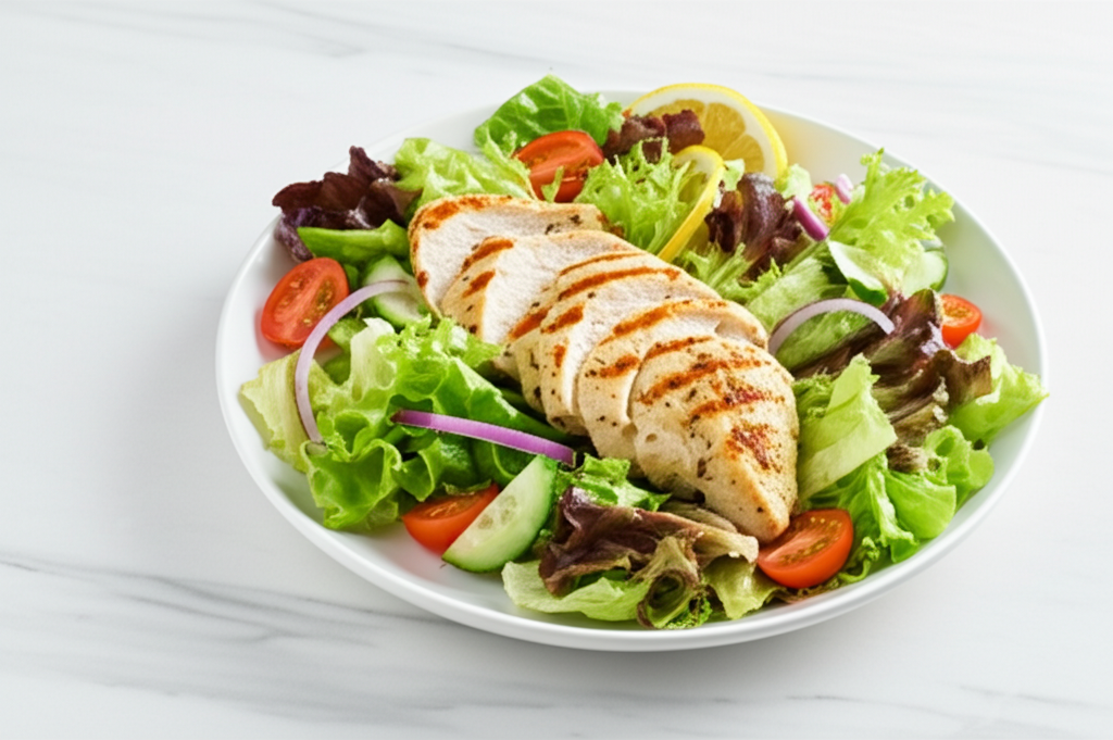 Grilled Lemon Herb Chicken Salad