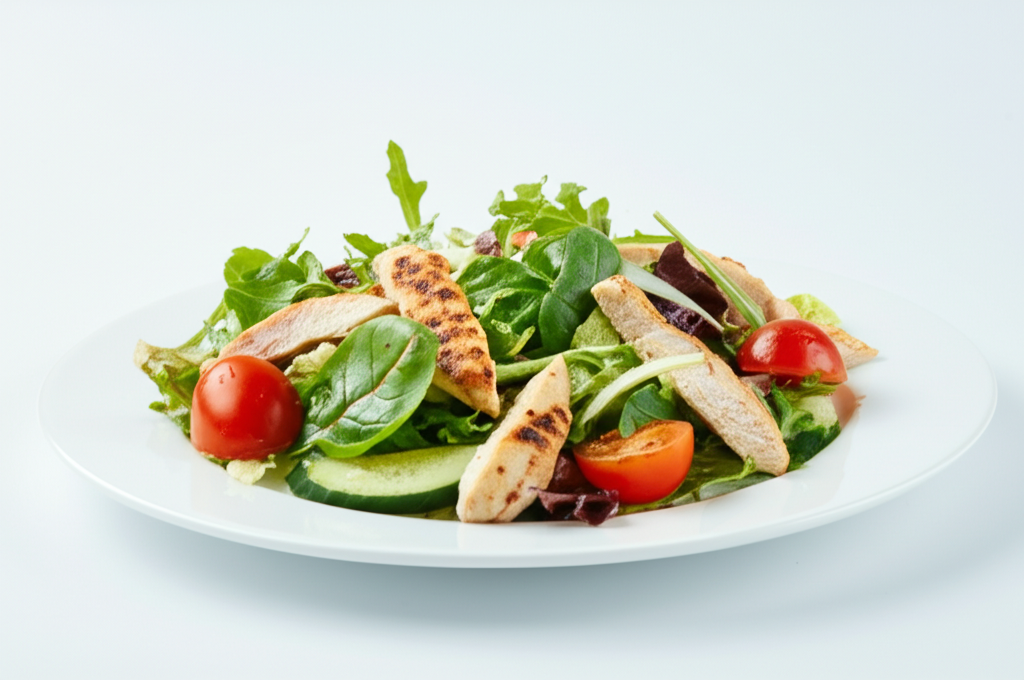 Salade de poulet méditerranéenne légère