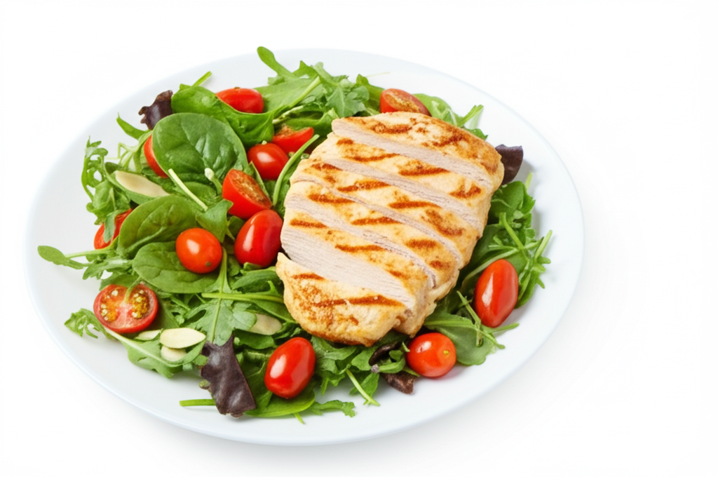 Lätt Kycklingsallad med Citrondressing