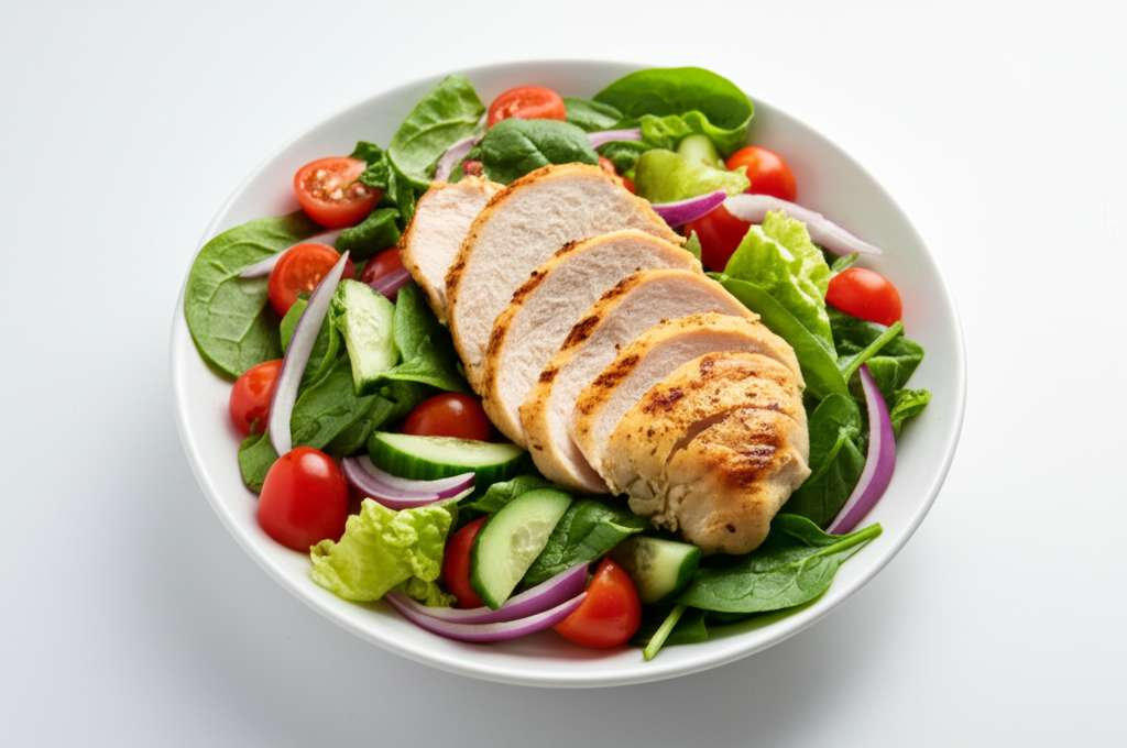 Hearty Mediterranean Chicken Salad Bowl
