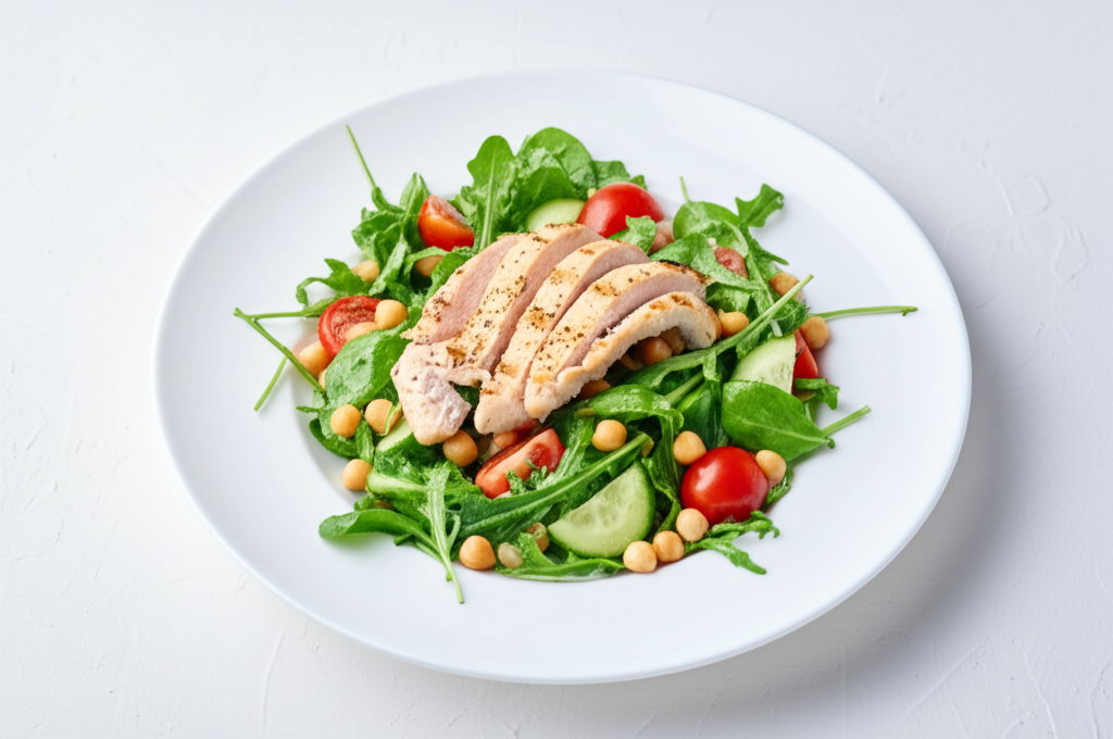 Salade de Poulet Méditerranéenne Légère