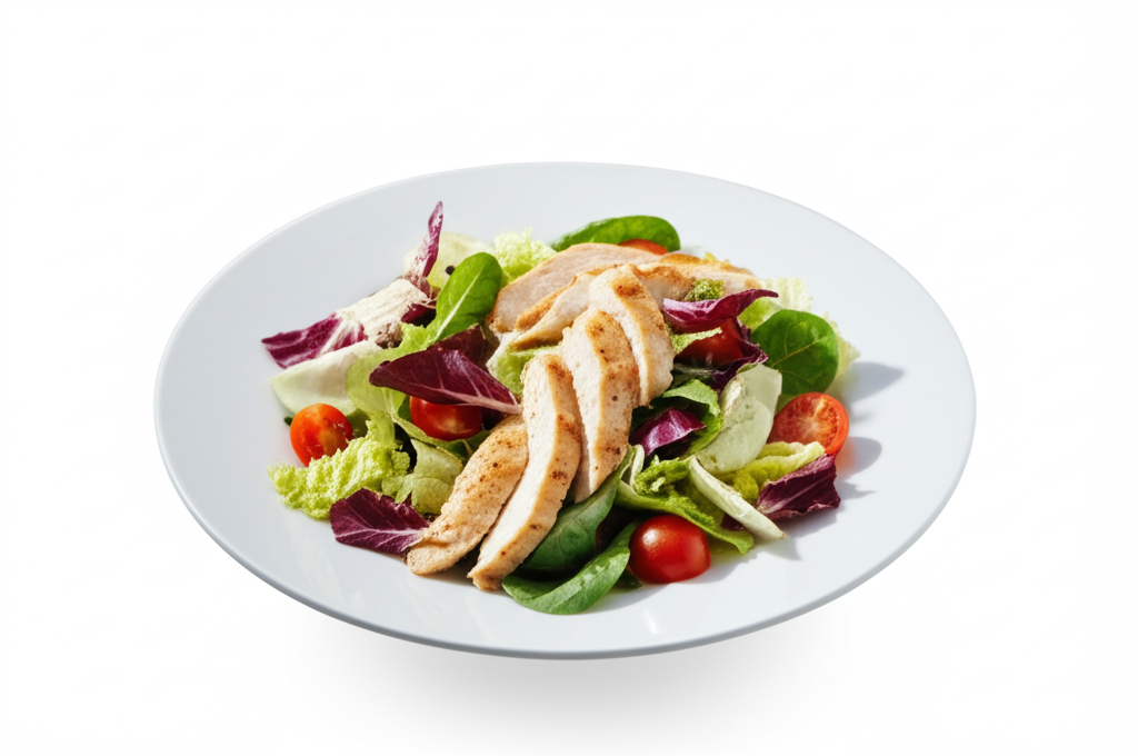 Salade de Poulet Croquante aux Légumes Frais