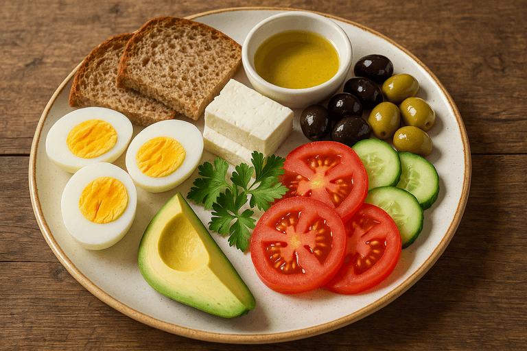 Proteinli Klasik Kahvaltı Tabağı