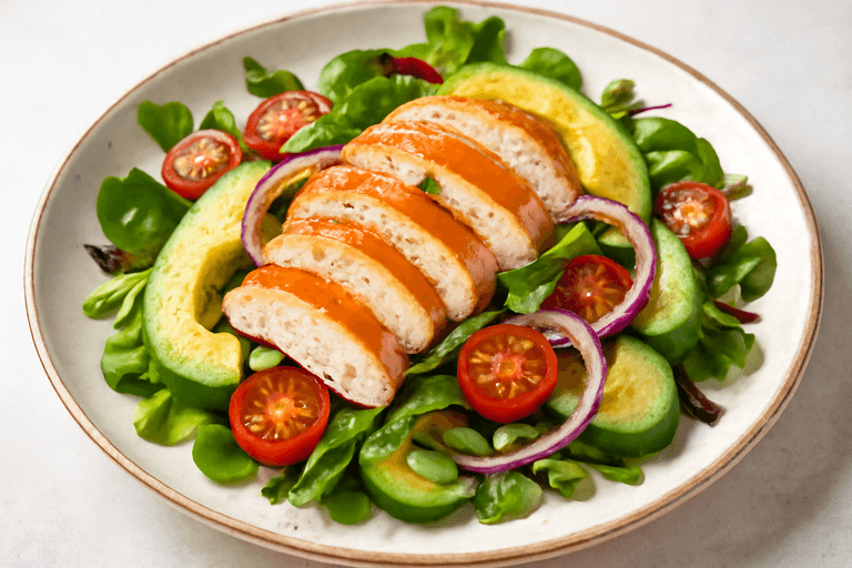 Lekka Sałatka z Kurczakiem i Awokado