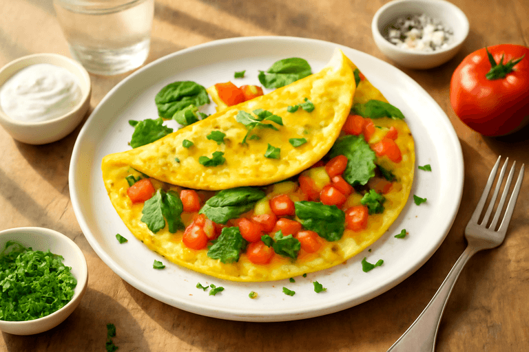 Energie-Start: Klassische Gemüse-Omelette