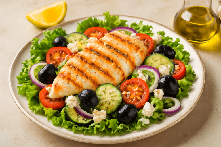 Izgara Tavuklu Akdeniz Salatası