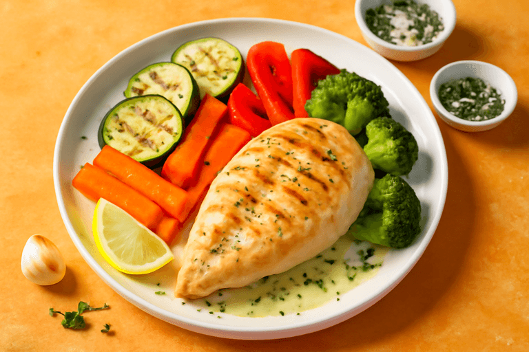 Izgara Tavuklu Sebze Tabağı