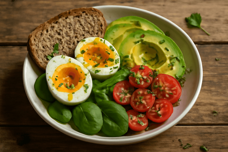Bol Petit-Déjeuner Énergie à l’Œuf et Avocat
