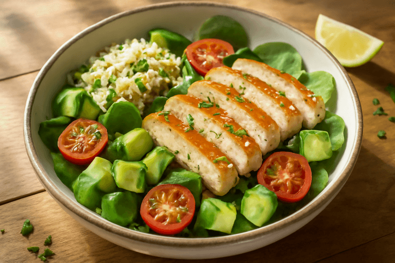 Kyckling- och quinoasallad med citron & örter