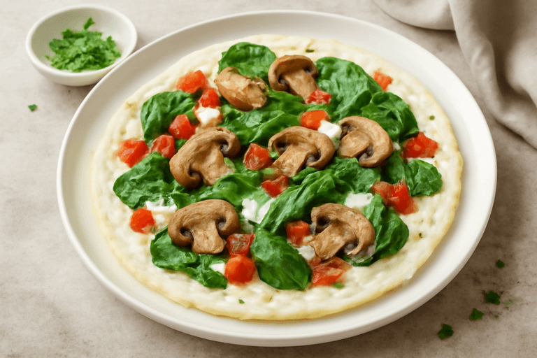 Omelette légère aux légumes méditerranéens