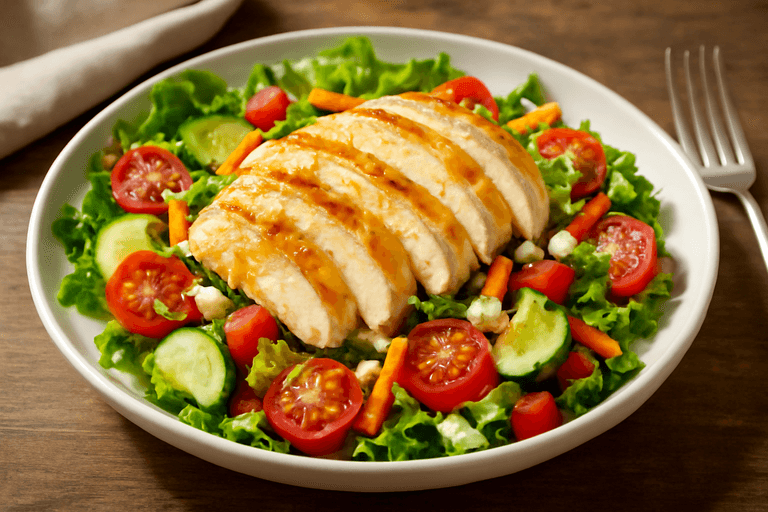 Light Grilled Chicken Salad with Citrus Vinaigrette