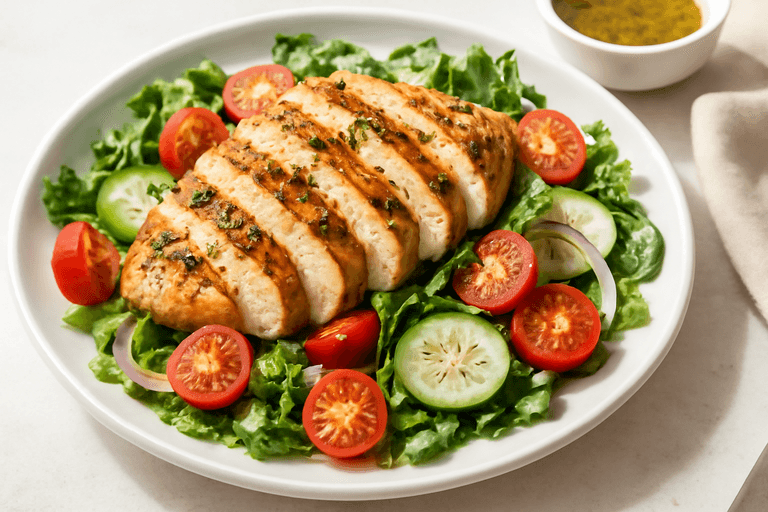 Grilled Lemon-Herb Chicken Salad