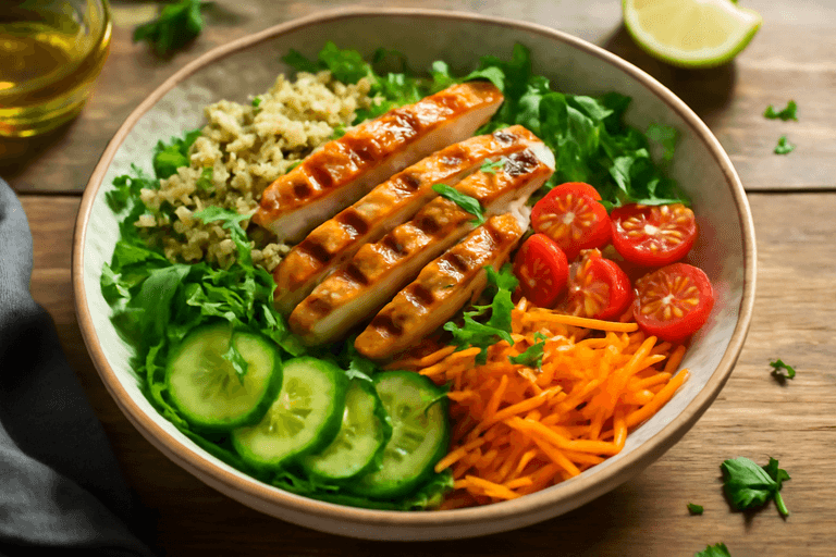 Salade de Poulet Printanière Léger