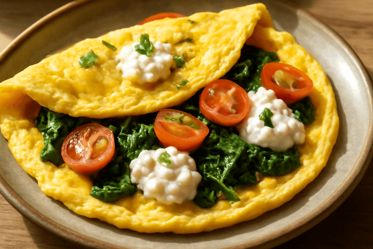 Proteinrik klassisk frukostomelett