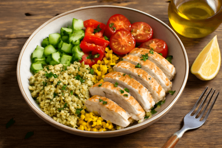 Ελαφριά Σαλάτα με Κοτόπουλο & Κινόα