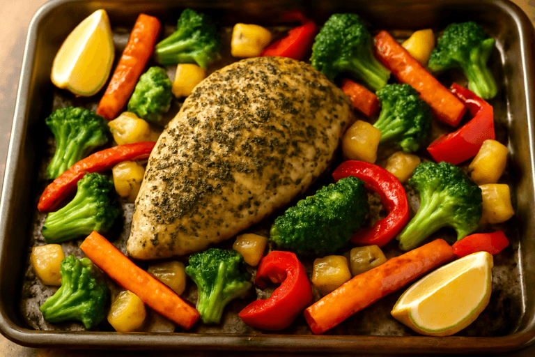 Herb-Crusted Chicken with Roasted Vegetables