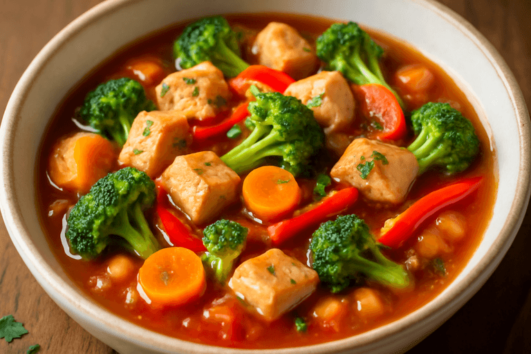 Lätt kycklinggryta med grönsaker