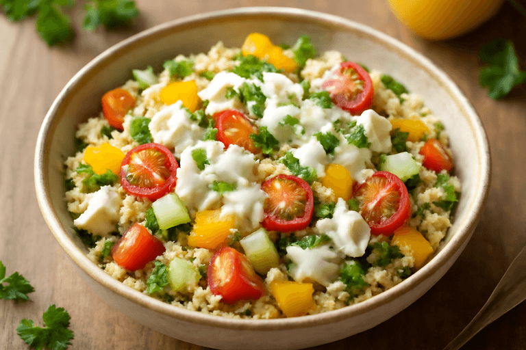 Ελαφριά Σαλάτα Κοτόπουλου με Λαχανικά και Κινόα