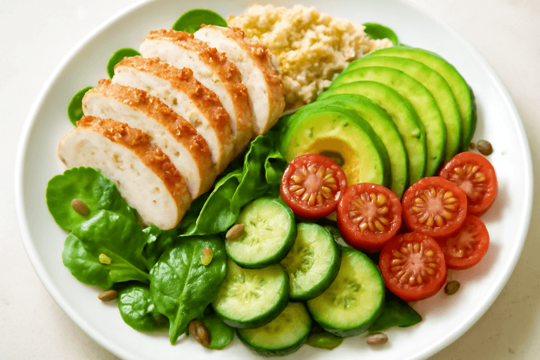 Fräsch Kycklingsallad med Avokado & Quinoa