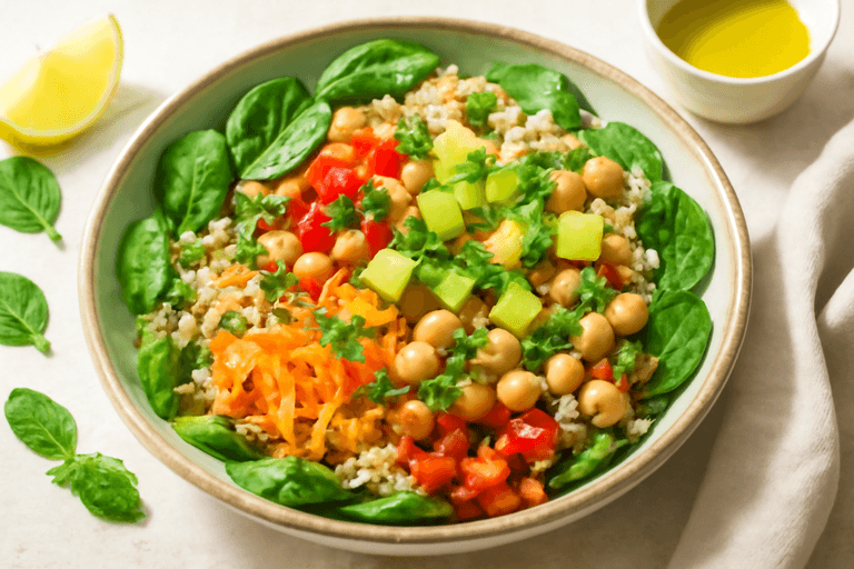 Ensalada Power Vegetariana de Primavera