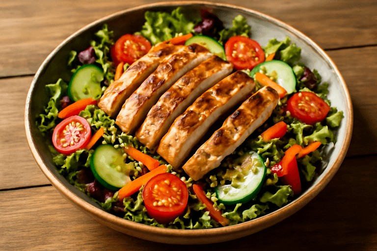 Salade de Poulet Croquante et Colorée