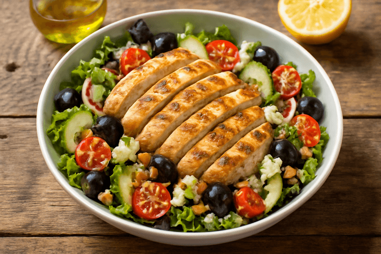 Ensalada Clásica de Pollo Mediterráneo
