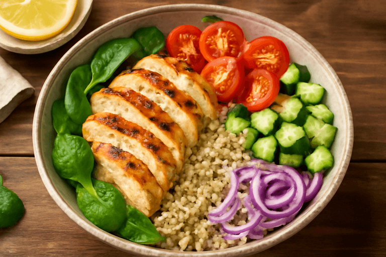 Grilled Chicken & Quinoa Power Bowl