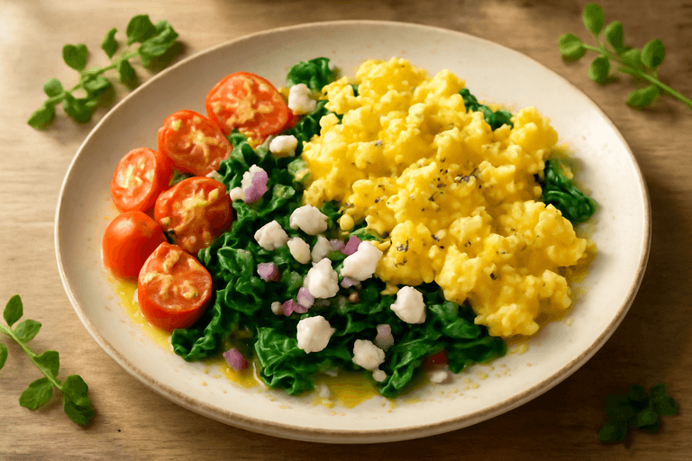 Desayuno Energético de Omelette Mediterráneo