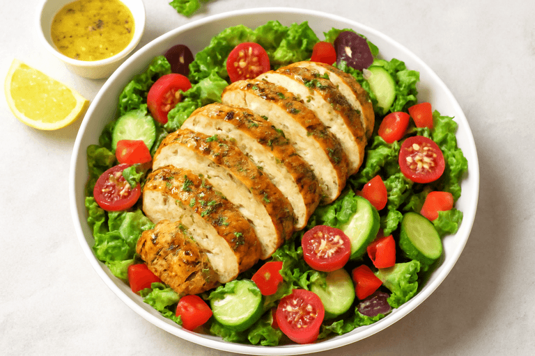 Grilled Lemon Herb Chicken Salad