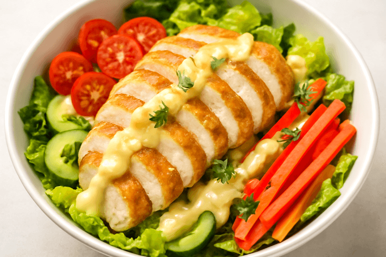 Leichter Hähnchen-Gemüse-Bowl